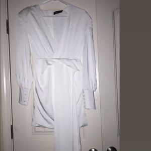 Missguided white body con mini dress!